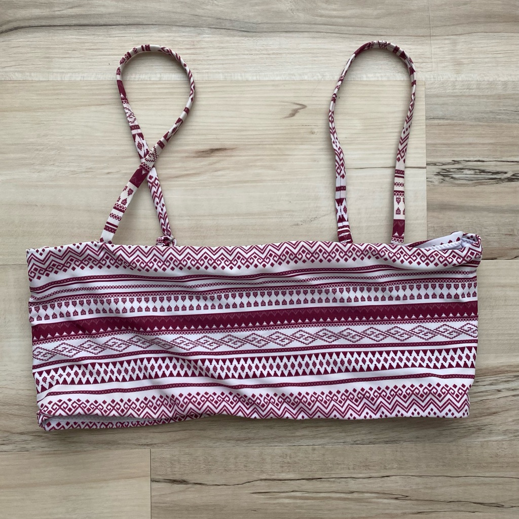 Patterned Bathing Suit Top